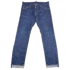 DSQUARED2 Men's Selvedge Slim Leg Jeans Size 44 Made In Italy